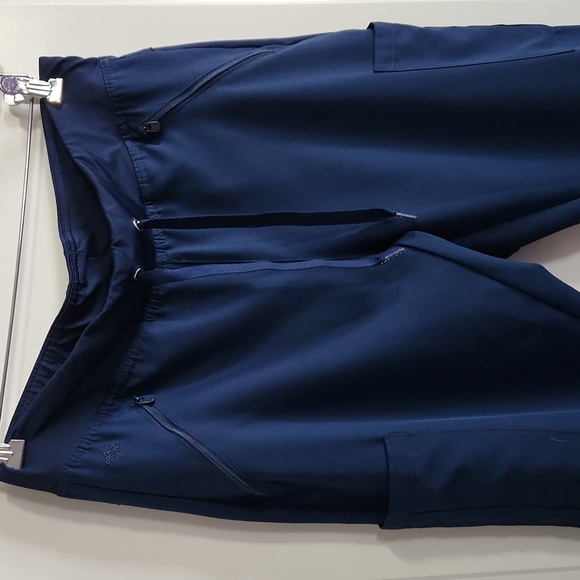 Med Couture Navy Drawstring Scrub Pants 2702, Medium - Picture 2 of 12